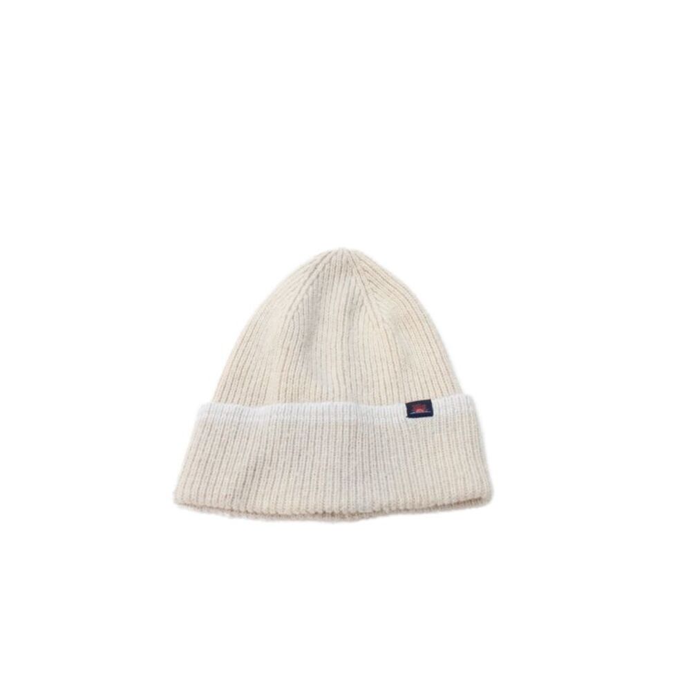 Faherty Womens Pull On Beanie Hat Beige Grey Size One Size